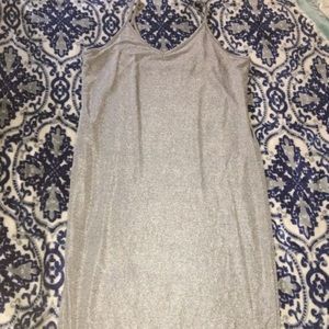 Wet Seal Silver/Gray Midi Dress